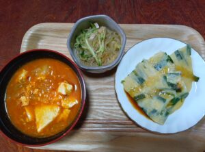 完成したランチ